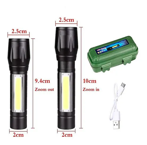 Mini Lanterna Tática Militar Recarregável – Precisão, Durabilidade e Potência para Missõess - Image 5